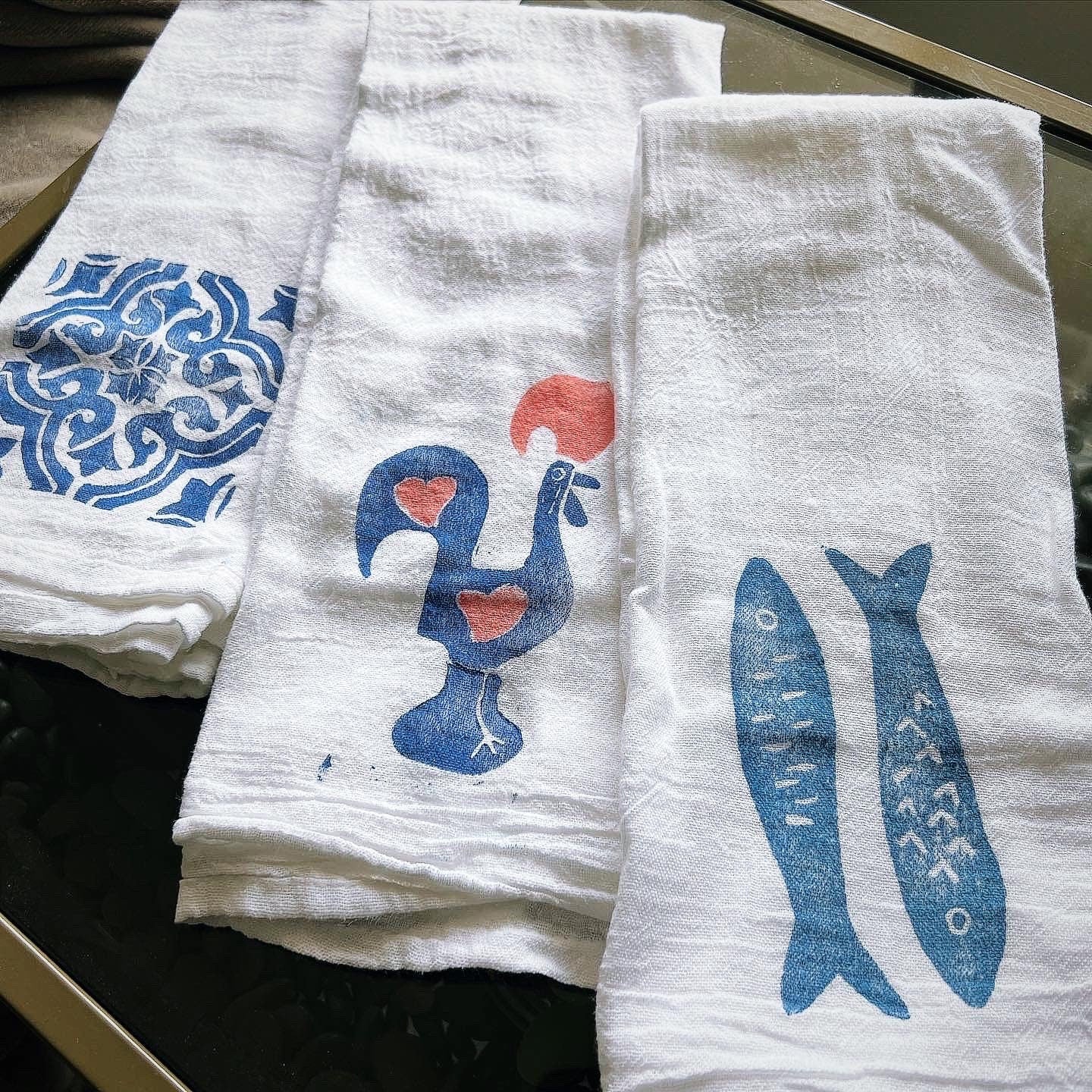 Portuguese Lino-Printed Flour Sack Towel
