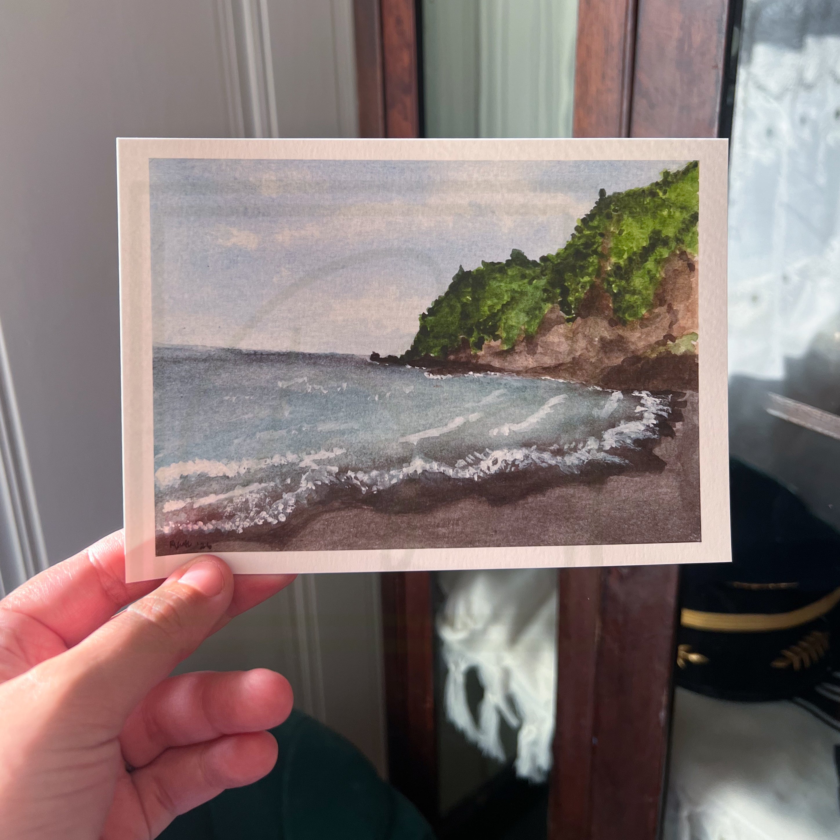 Praia do Fogo – Watercolor Landscape Fine Art Giclée Print