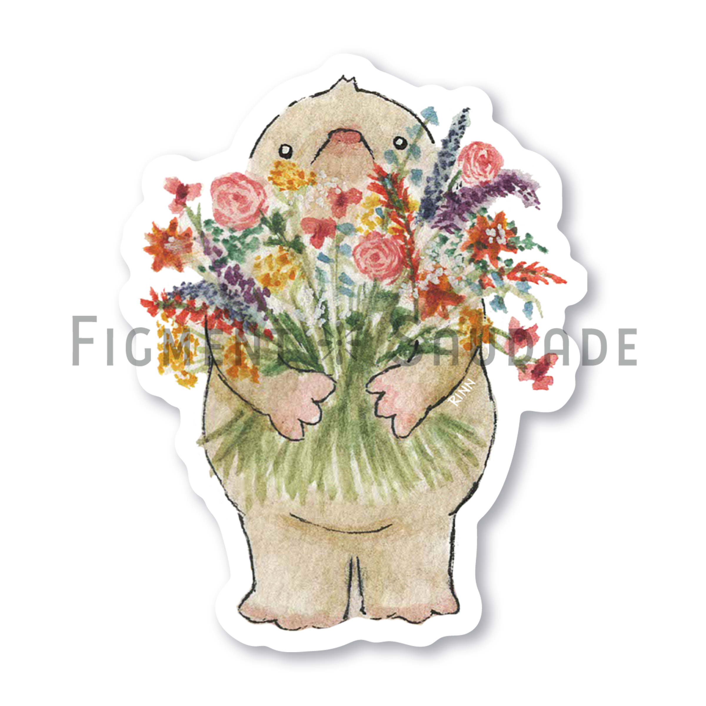 Mr. Mole's Flowers - Vinyl Sticker